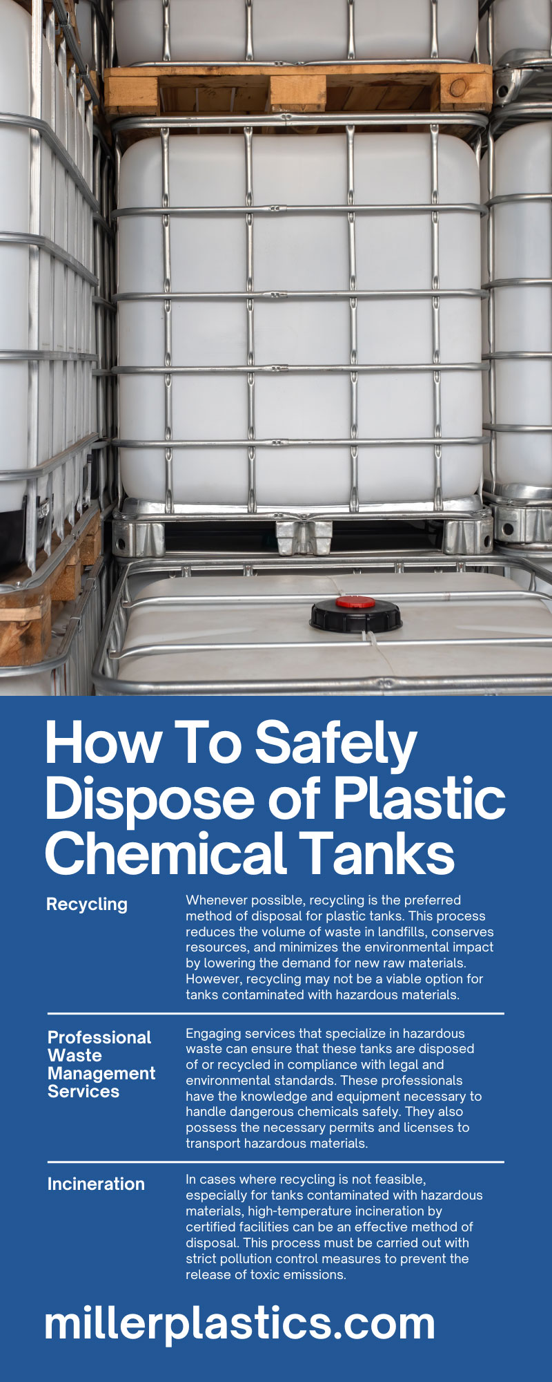 How To Safely Dispose of Plastic Chemical Tanks